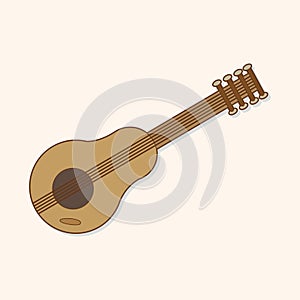 Music guitar theme elements vector,eps