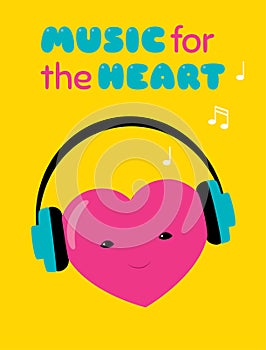 Music for the heart sticker