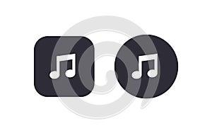 Music icon button vector illustration scalable vector design photo