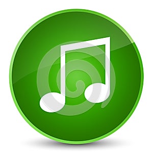 Music icon elegant green round button