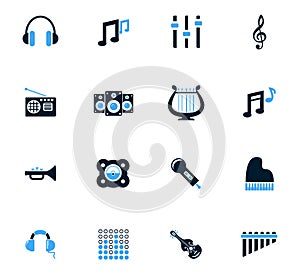 Music icons set
