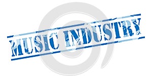 Music industry blue stamp