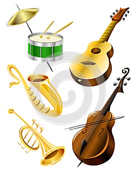 Music instruments color