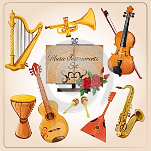Music instruments color