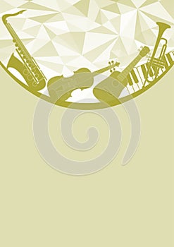 Music instruments poster