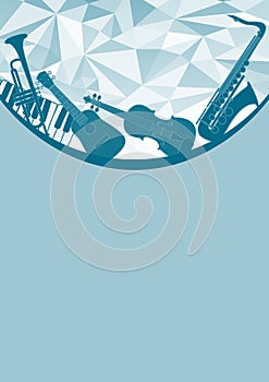 Music instruments poster