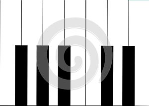 Music keyboard background