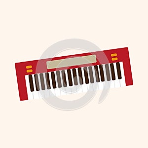 Music keyboard theme elements vector,eps