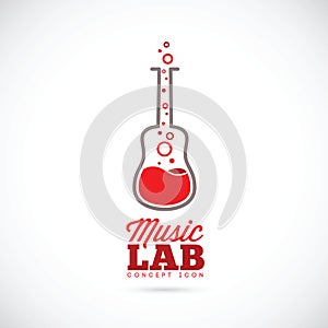 Music laboratory vector concept icon