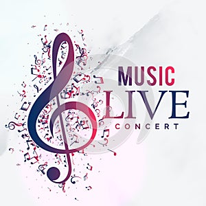Music live concert poster flyer template design