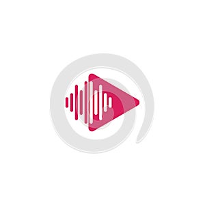 Music logo template vector icon