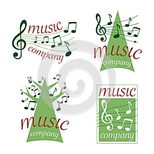 Music logos (vector) photo