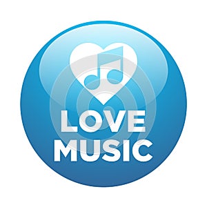 Music love button