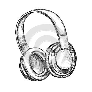 Music Lover Device Wireless Headphones Vector