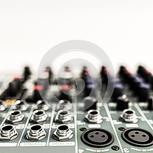 Music mixer isolated on white