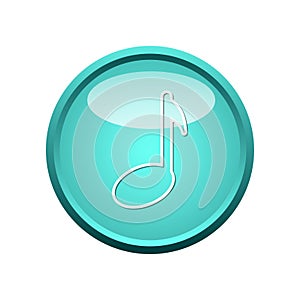Music modern web icon graphic vector design template