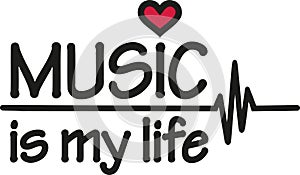 Music is my life with heartbeat