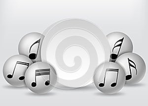 Music note background