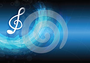 Music note background design