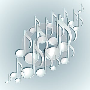 Music note background design.