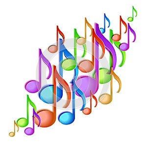 Music note background design.