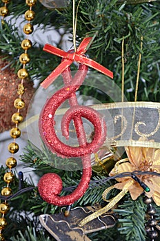 Music note, Christmas Scene, Decoration