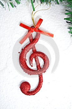 Music note, Christmas Scene, Decoration