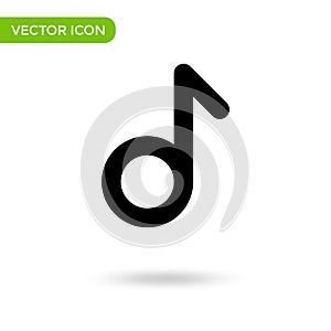 Music note icon. minimal and creative icon isolated on white background. vector illustration symbol mark