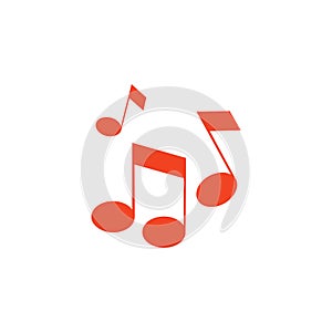 Music note icon and simple flat symbol for website,mobile,logo,app,UI