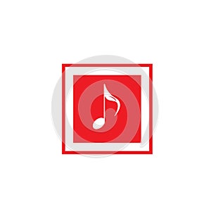 Music note icons set in vector