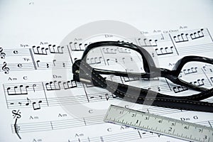 Music note for idea of song