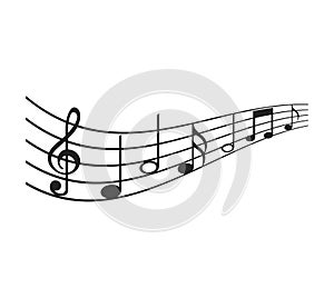 music note isolated icon