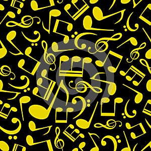 Music note pattern eps10