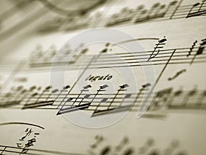 Music note sheet