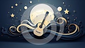 Music note sound rock singer live, voice instrument, melody orchestra symphony, key fun beautiful musician song