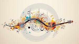 Music note sound rock singer live, voice instrument, melody orchestra symphony, key fun beautiful musician song