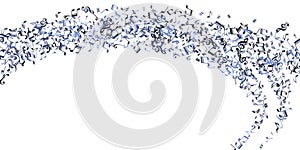 Music note symbols vector pattern. Sound