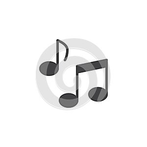 Music note vector icon