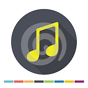 Music note web icon