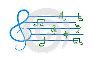 Music notes