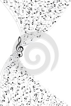 Music notes background