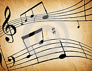 Music Notes Background