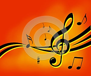 Music notes background