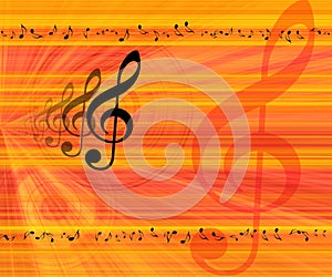 Music notes background