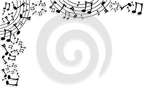 Music notes background