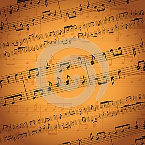 Music notes background