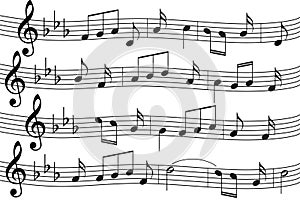 Music notes background