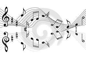 Music notes background
