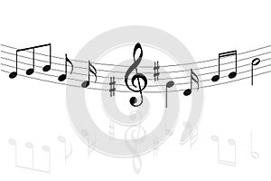 Music notes background