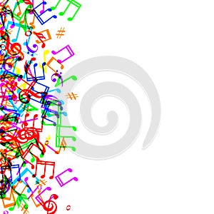 Music notes border